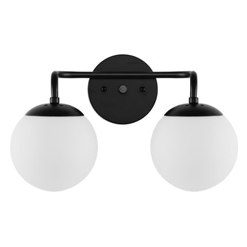 Louis Parisian Globe Metal/Frosted Glass Modern Contemporary LED Vanity